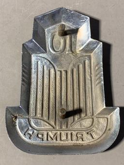 Triumph 10 Bonnet Badge Emblem TR10
