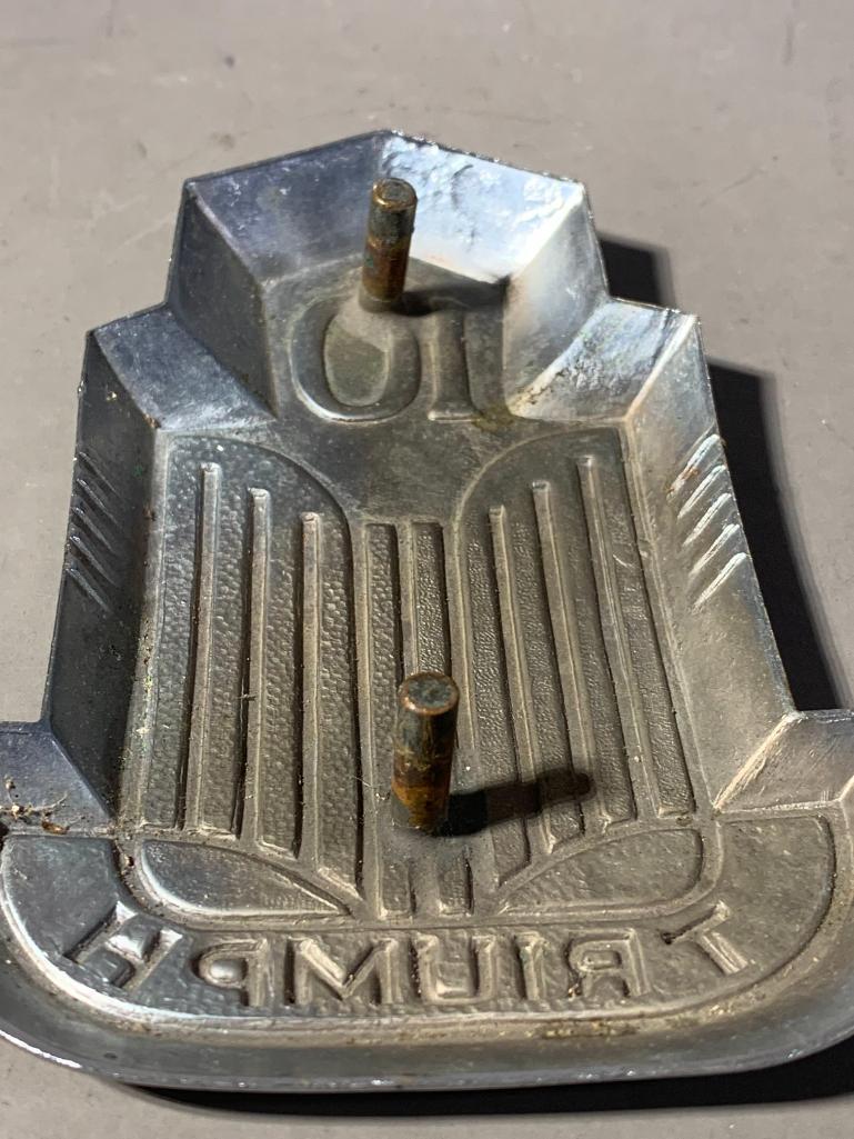 Triumph 10 Bonnet Badge Emblem TR10