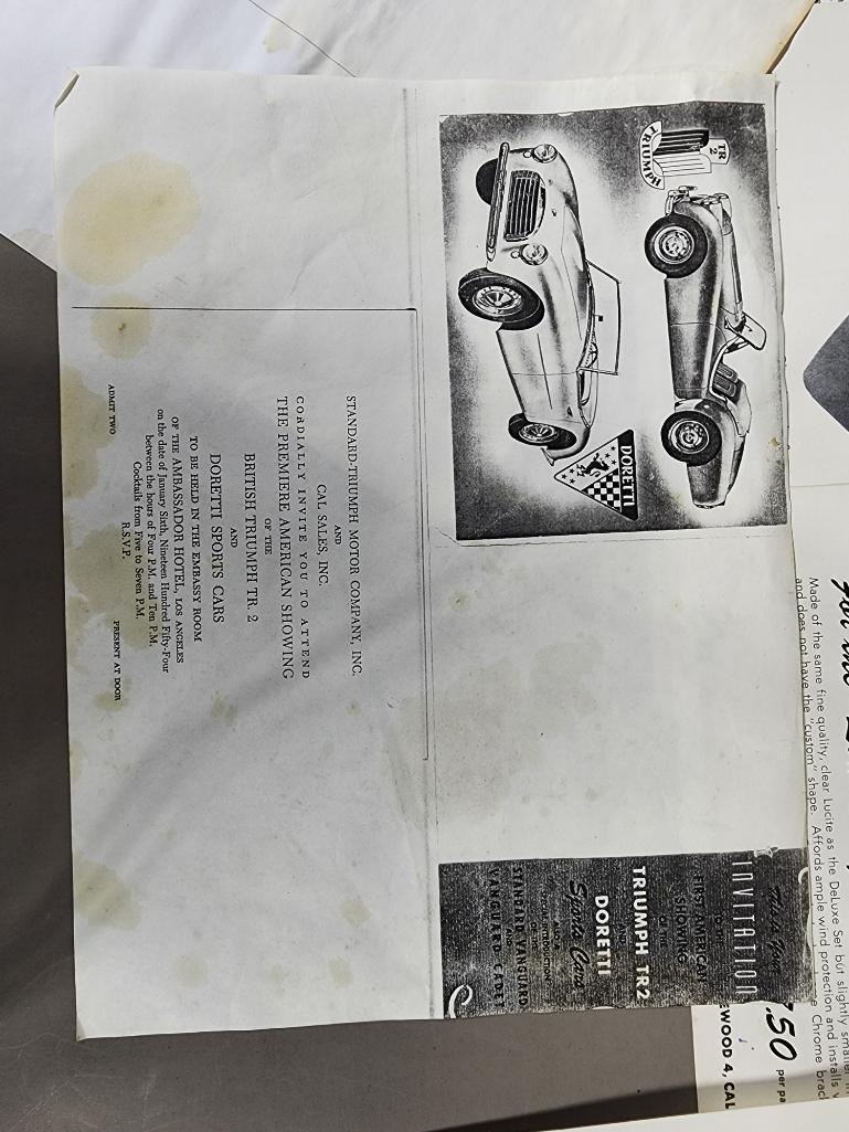 Group of Rare Doretti, Cal Sales Memorabilia, Photos