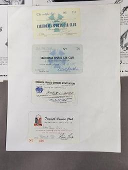 Group of Rare Doretti, Cal Sales Memorabilia, Photos