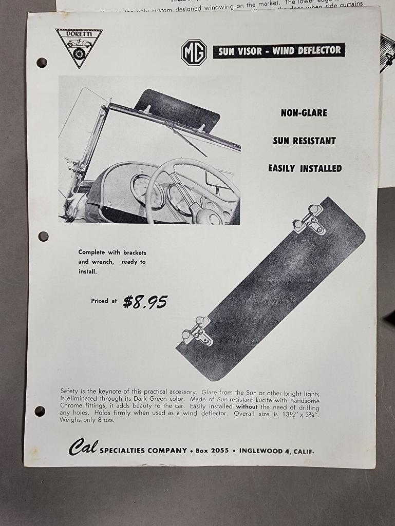 Group of Rare Doretti, Cal Sales Memorabilia, Photos
