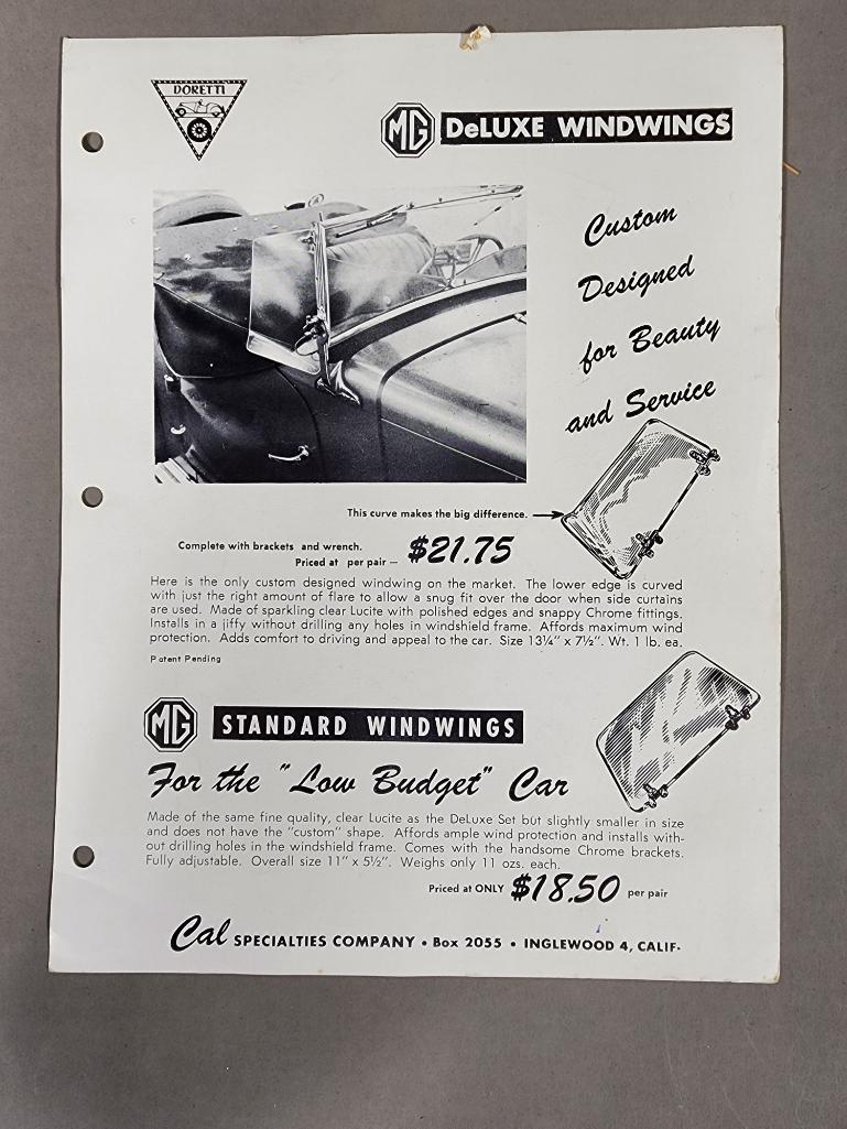 Group of Rare Doretti, Cal Sales Memorabilia, Photos