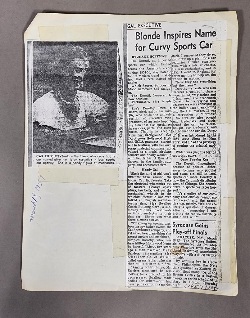 Group of Rare Doretti, Cal Sales Memorabilia, Photos