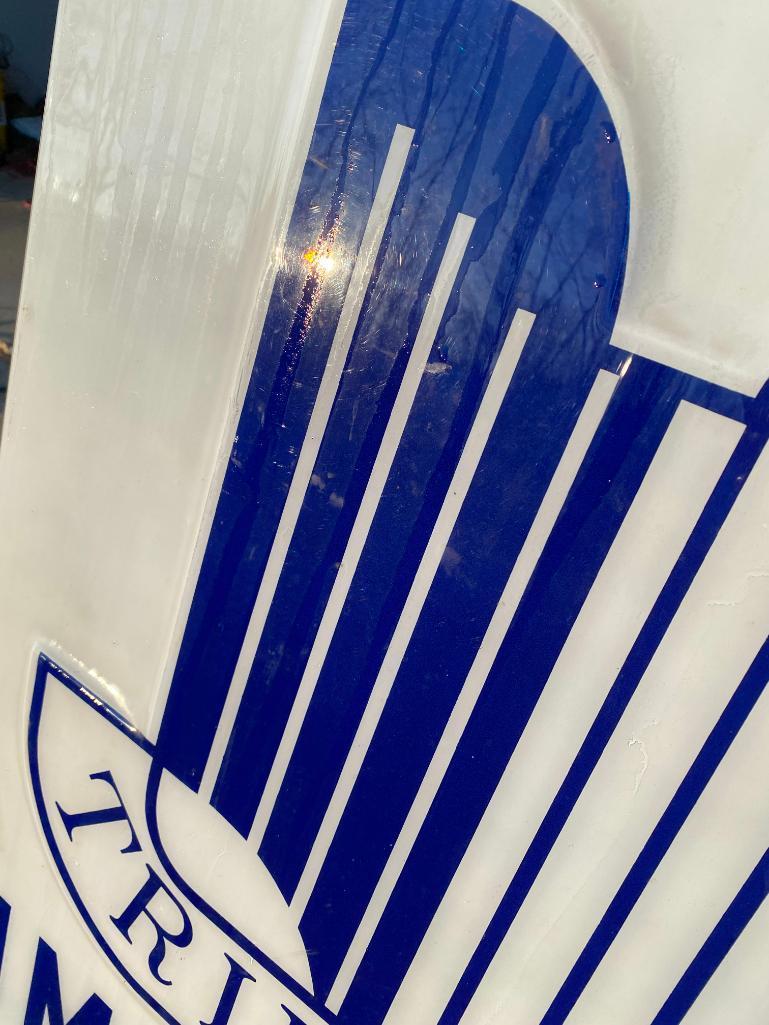 Rare Triumph Double Sided Illuminated Dealership Sign