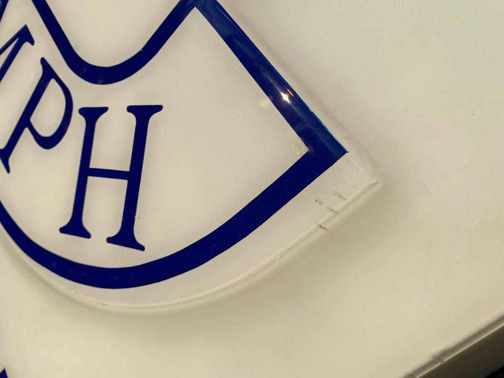 Rare Triumph Double Sided Illuminated Dealership Sign