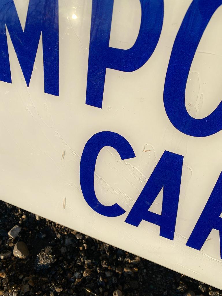 Rare Triumph Double Sided Illuminated Dealership Sign