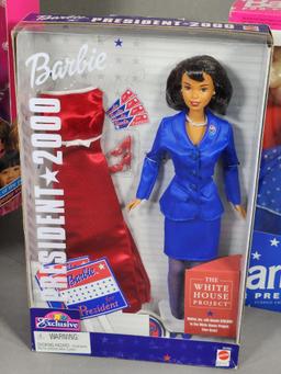 UNICEF Barbie and Two Presidential Barbies