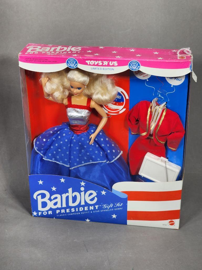 UNICEF Barbie and Two Presidential Barbies