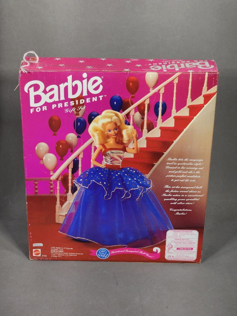 UNICEF Barbie and Two Presidential Barbies