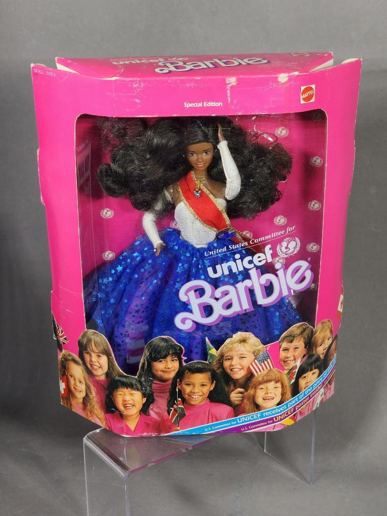 UNICEF Barbie and Two Presidential Barbies