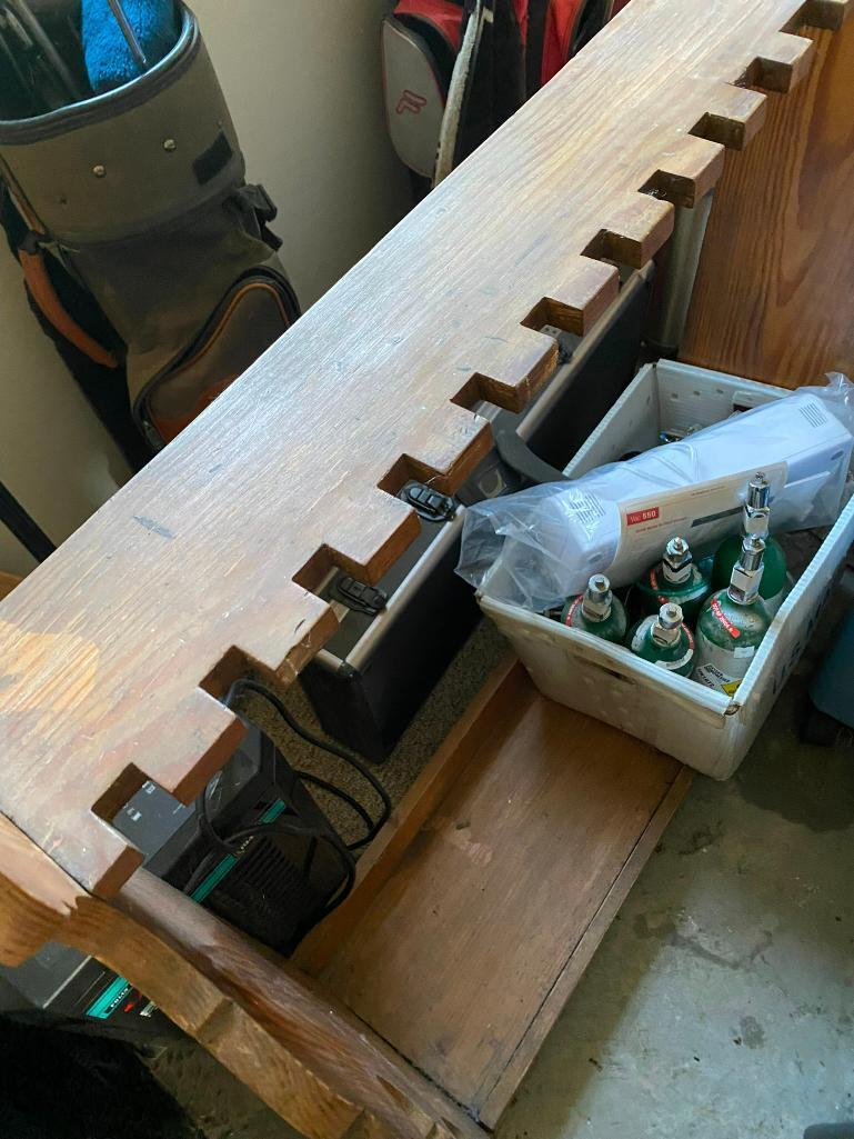 Wood Floor Standing Gun Rack