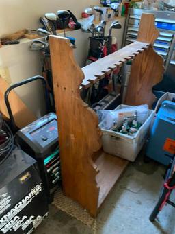 Wood Floor Standing Gun Rack