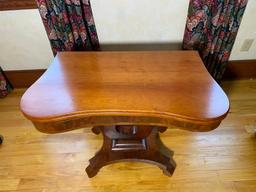 Antique Folding Card Game Table