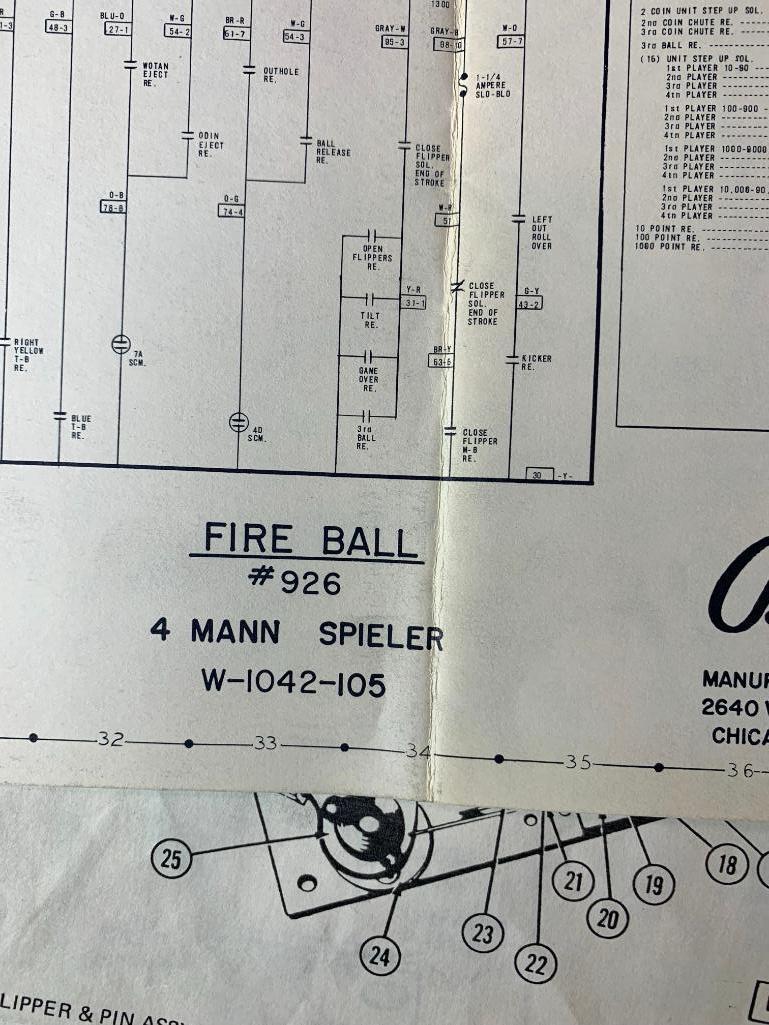 Bally Fireball Pinball Machine (WORKS)