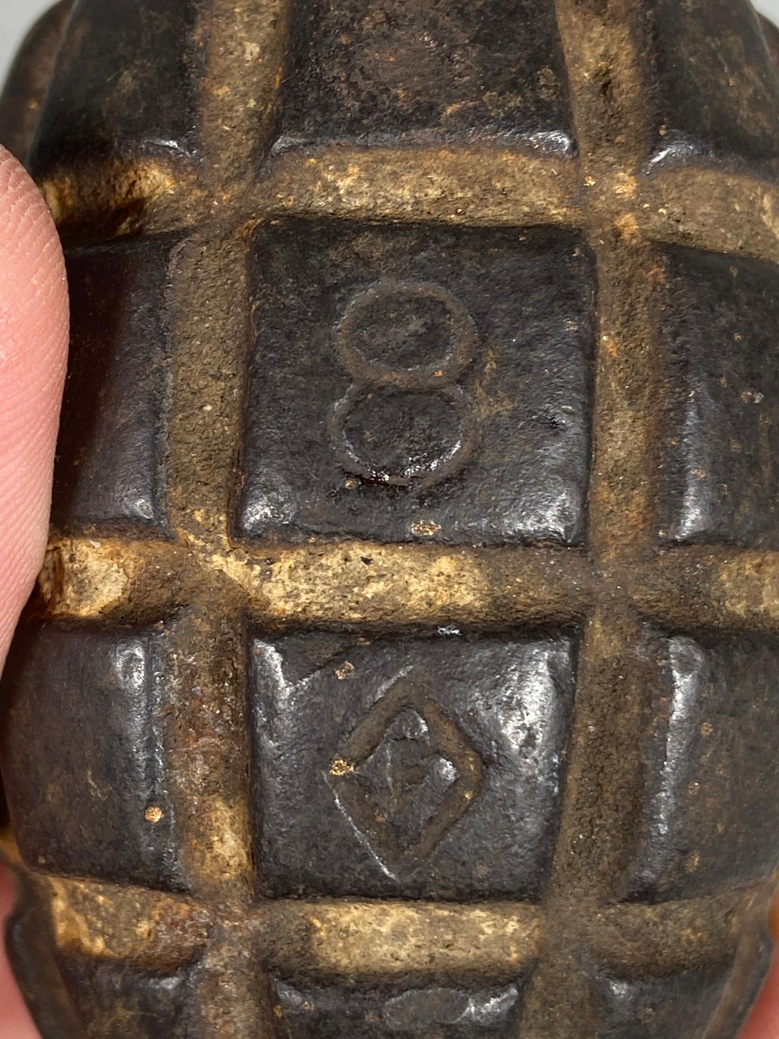 WWI UNITED STATES MK 1 HAND GRENADE BODY - INERT