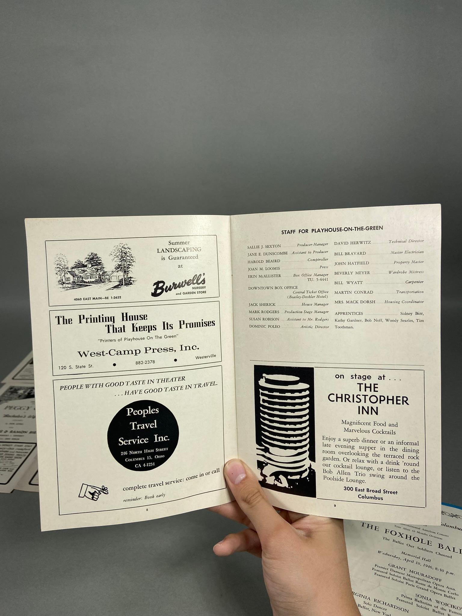 Large Lot Theater Programs Kenley Players Columbus