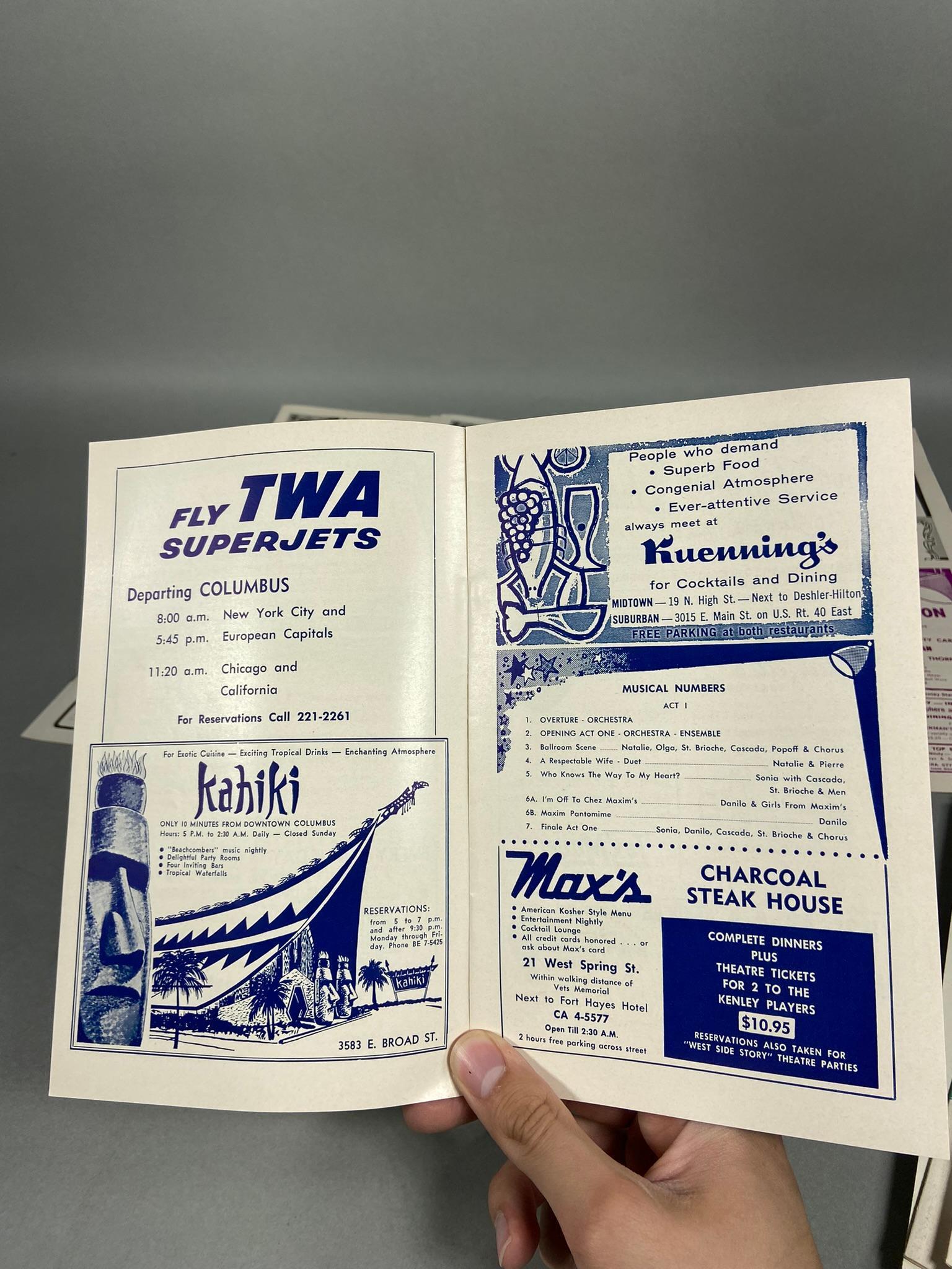 Large Lot Theater Programs Kenley Players Columbus
