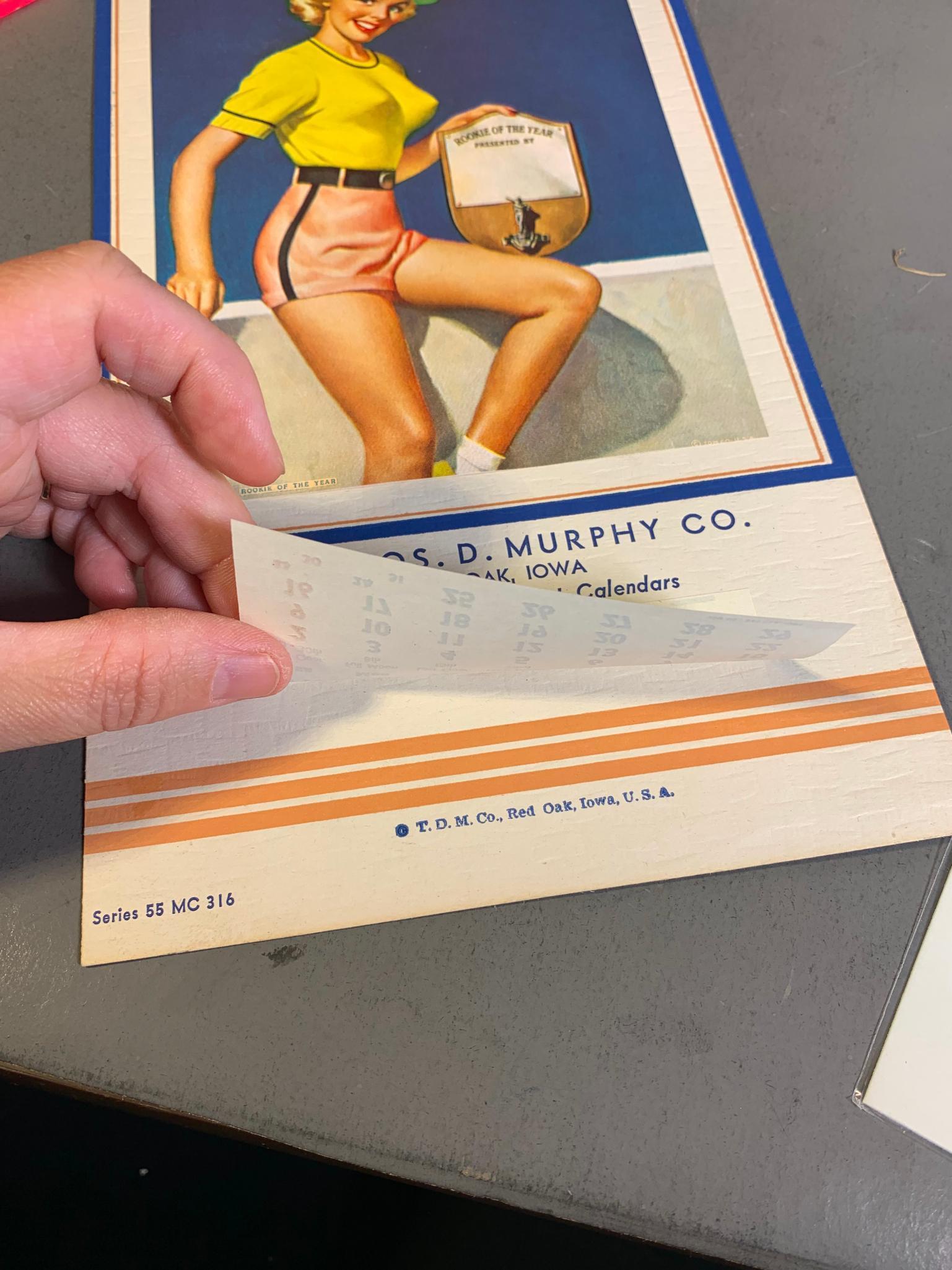 Group Lot of Advertising, Lithographs, Calendar