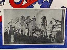 Antique Big Band Poster Tiny Little Orchestra Great Graphics