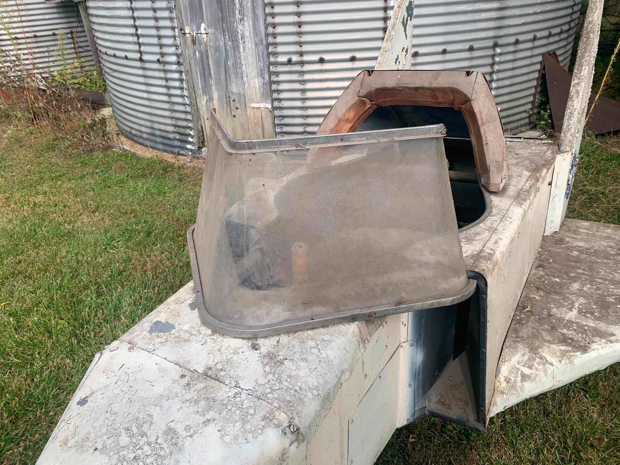 Home Built Fighter Plane by an Air Force Flight Instructor Positioned on a Lawn Mower Frame