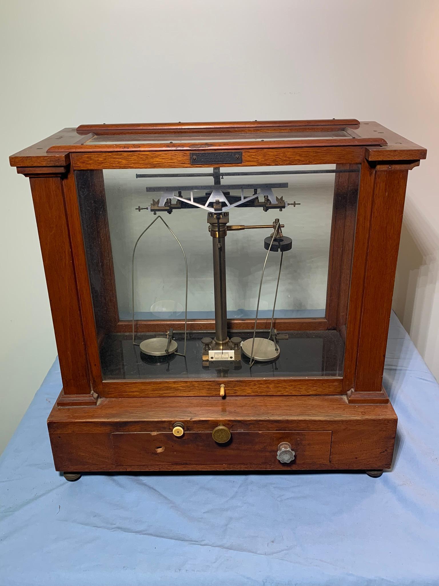 Henry Troemner Scientific Cased Apothecary Balance Scale