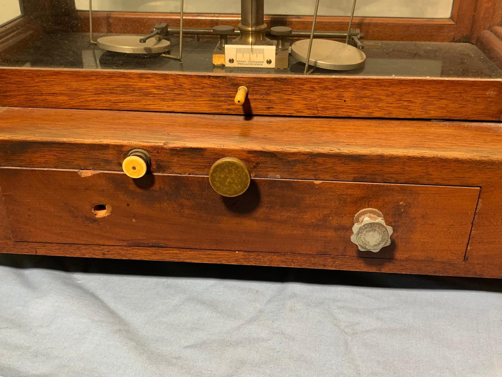 Henry Troemner Scientific Cased Apothecary Balance Scale