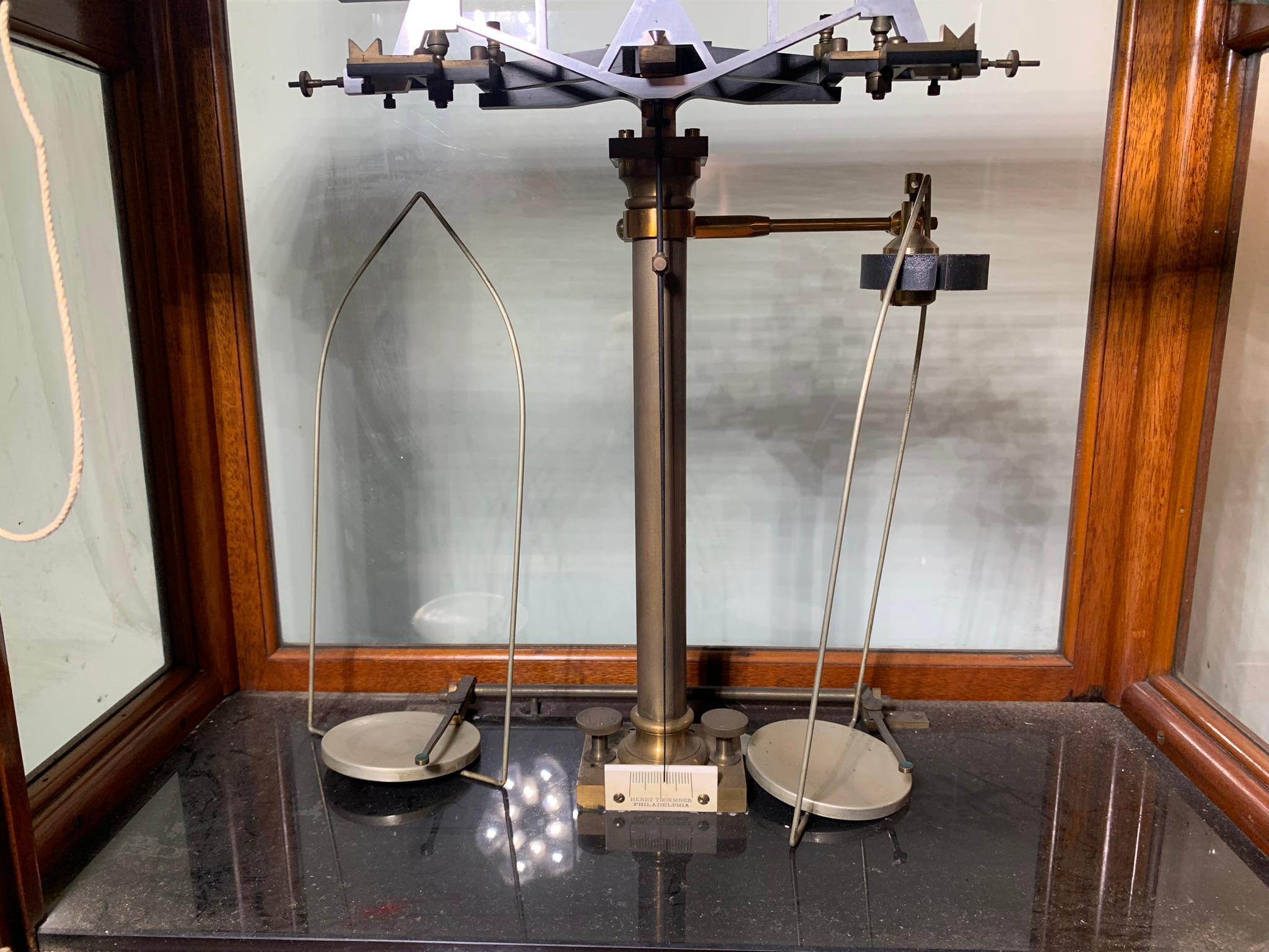Henry Troemner Scientific Cased Apothecary Balance Scale
