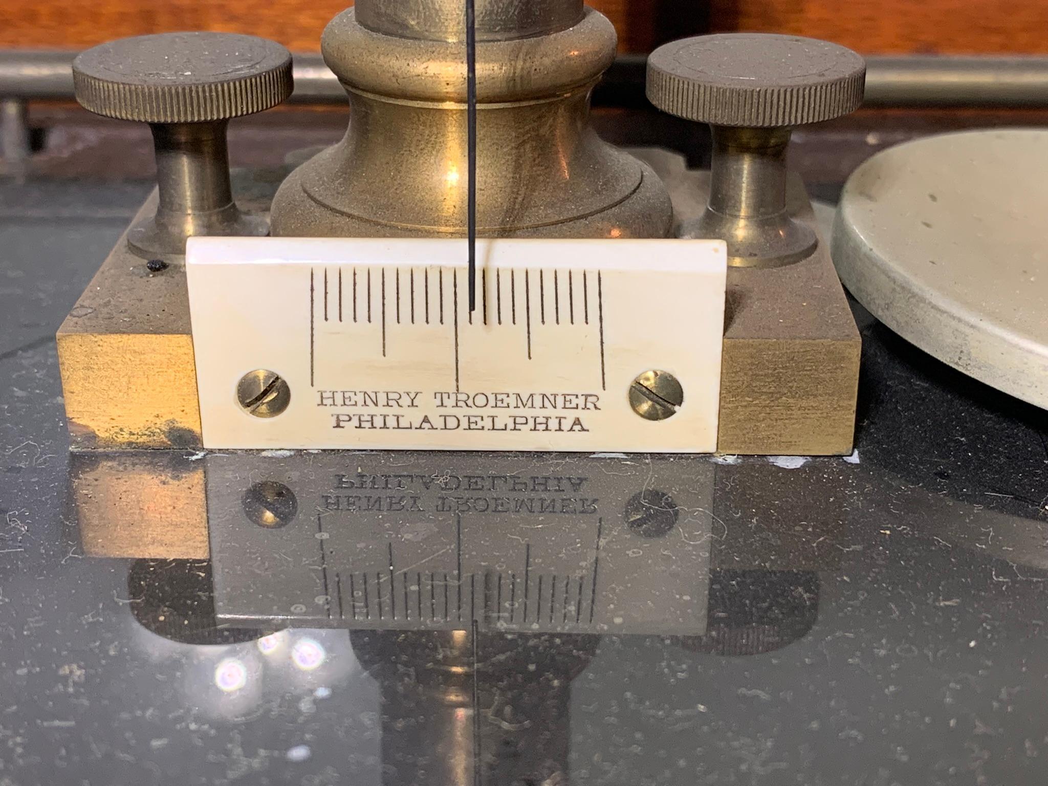Henry Troemner Scientific Cased Apothecary Balance Scale