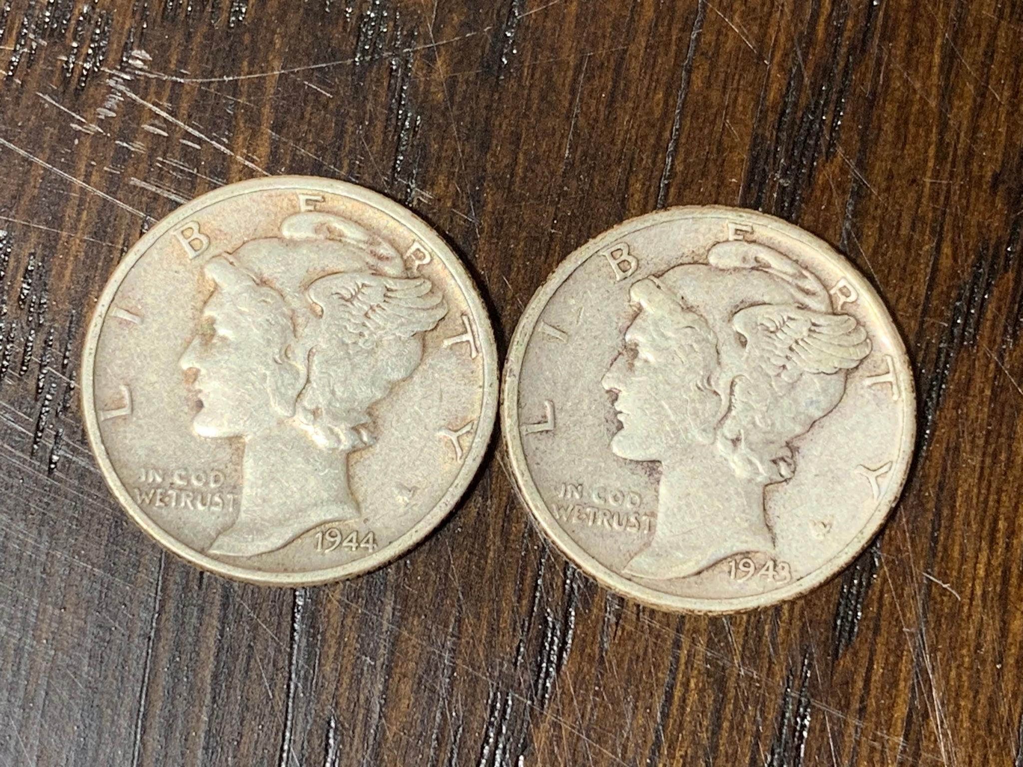 Group of Silver Dimes