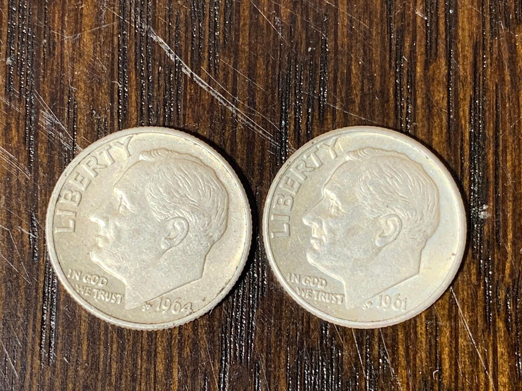 Group of Silver Dimes