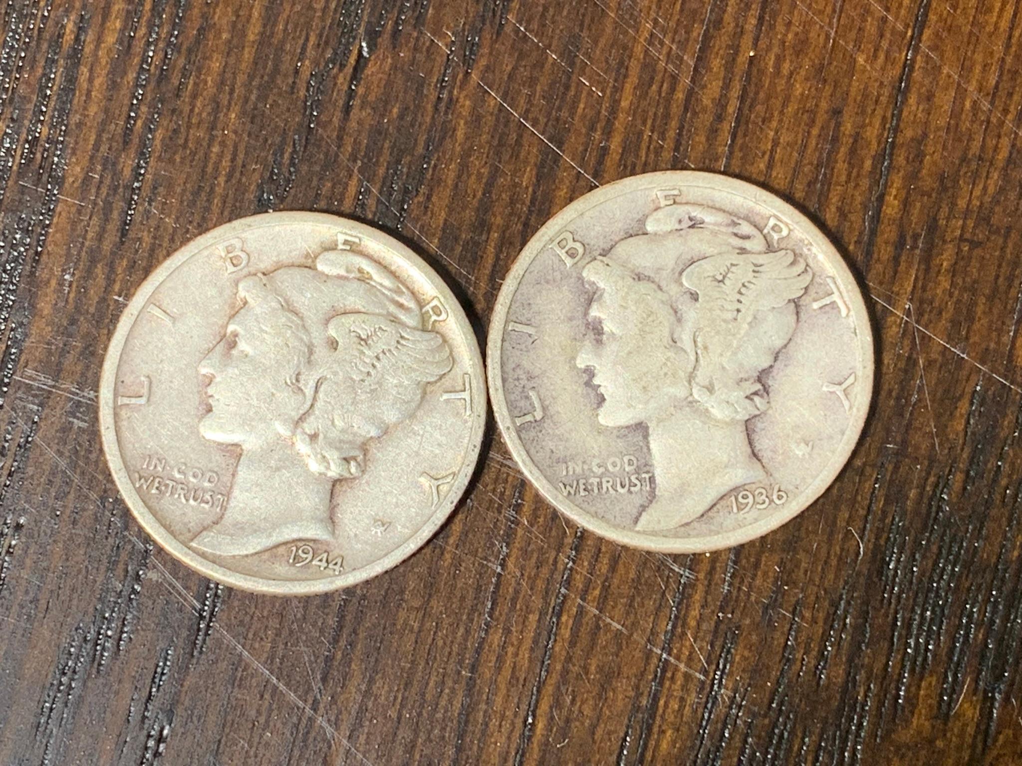 Group of Silver Dimes