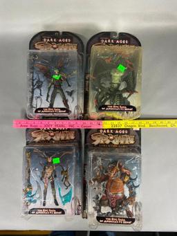 4 Vintage Dark Ages Spawn McFarlane Action Figure Toys
