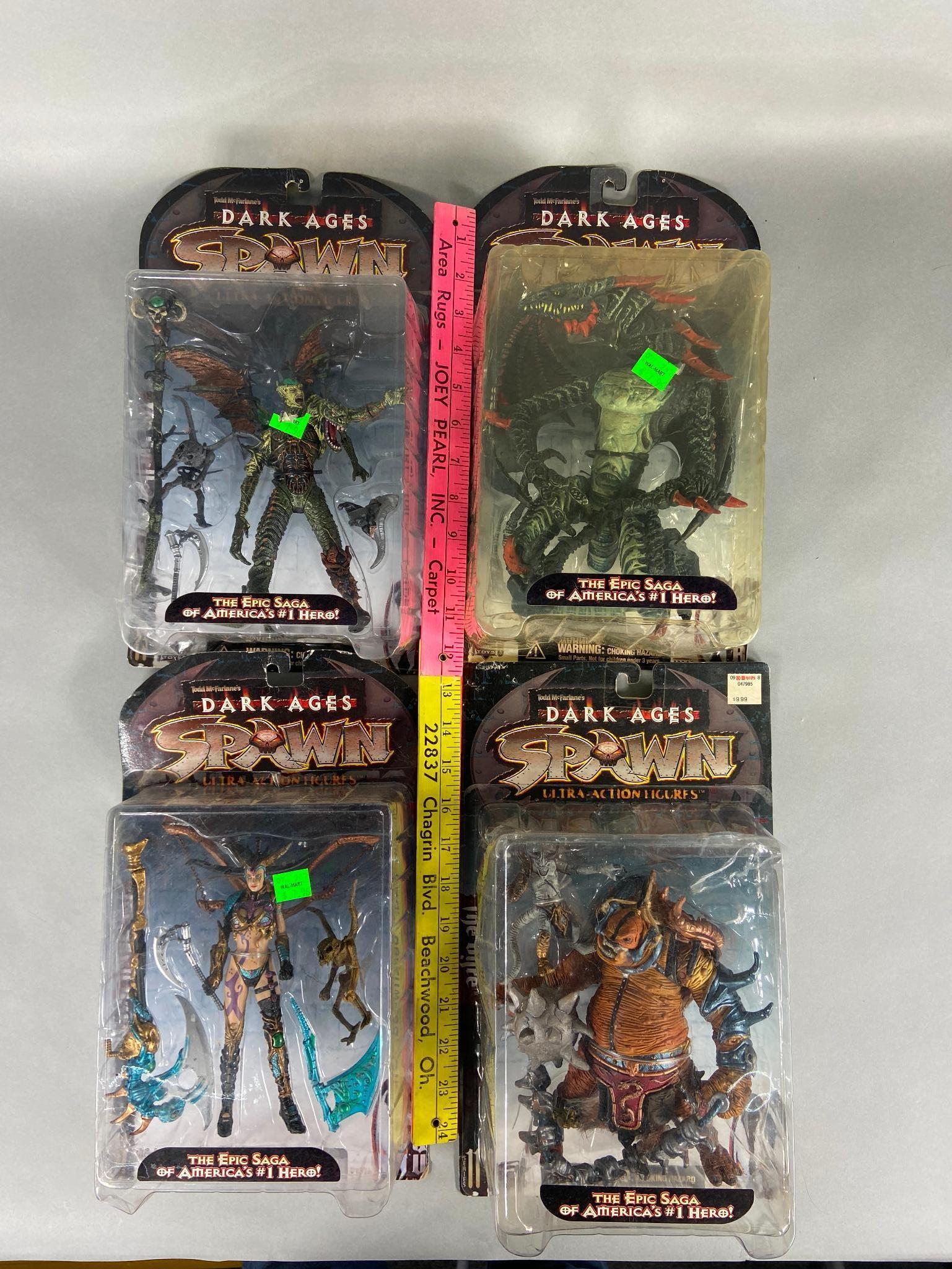 4 Vintage Dark Ages Spawn McFarlane Action Figure Toys