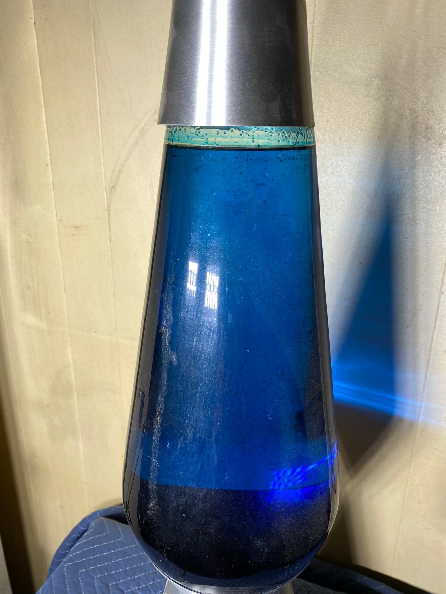 Giant Sized Blue Sparkle Lava Lamp