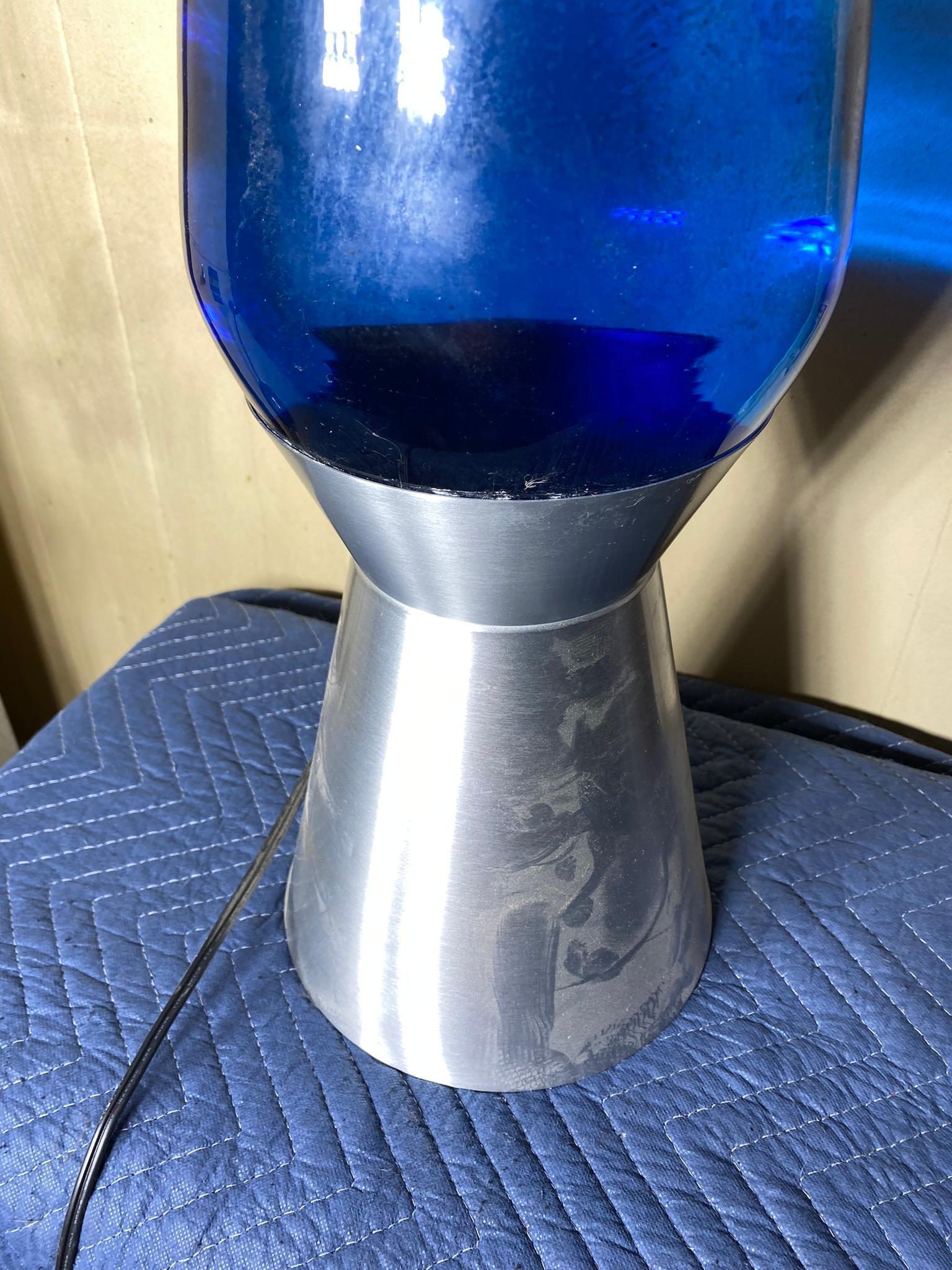 Giant Sized Blue Sparkle Lava Lamp