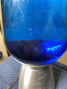 Giant Sized Blue Sparkle Lava Lamp
