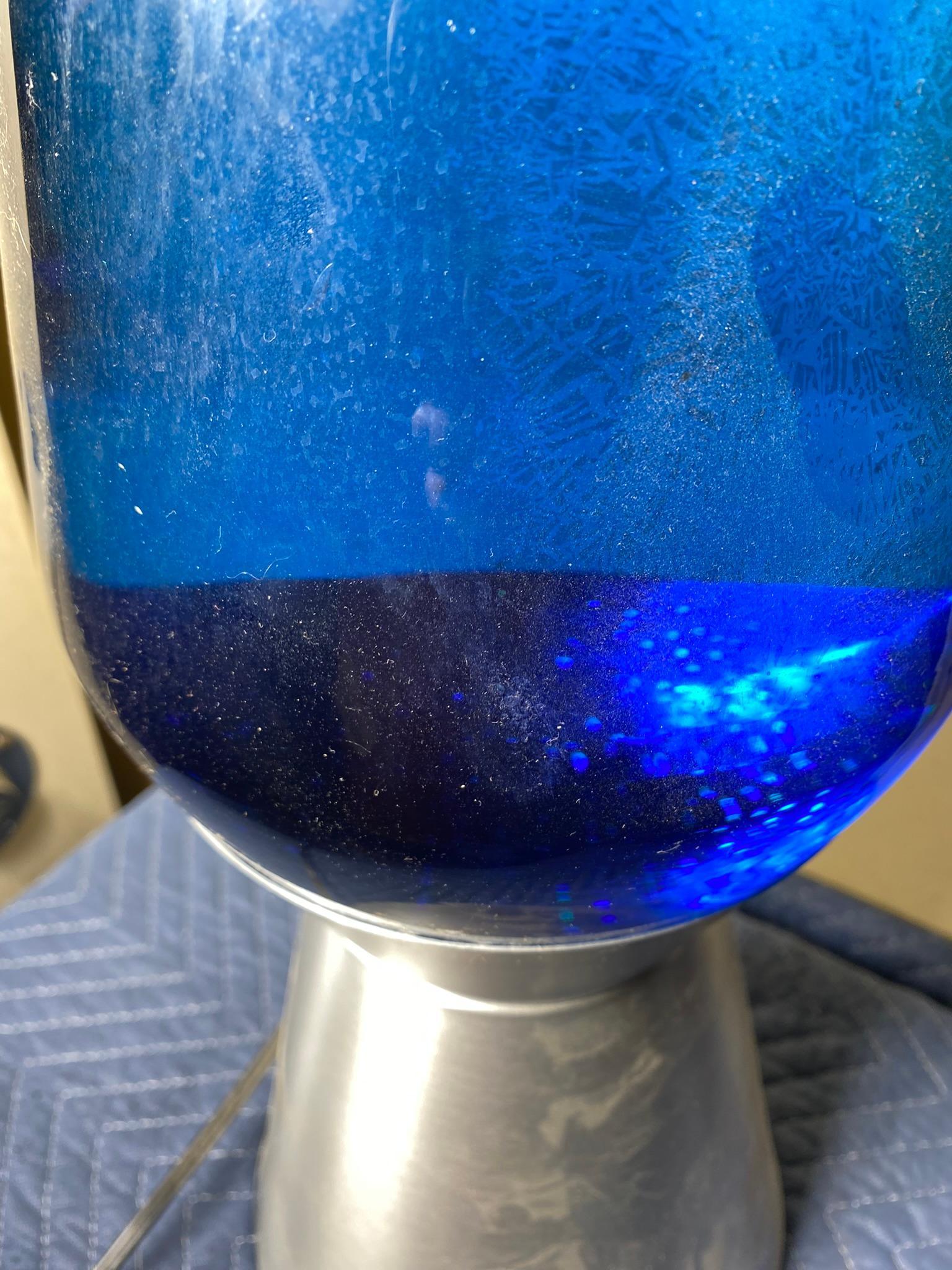 Giant Sized Blue Sparkle Lava Lamp