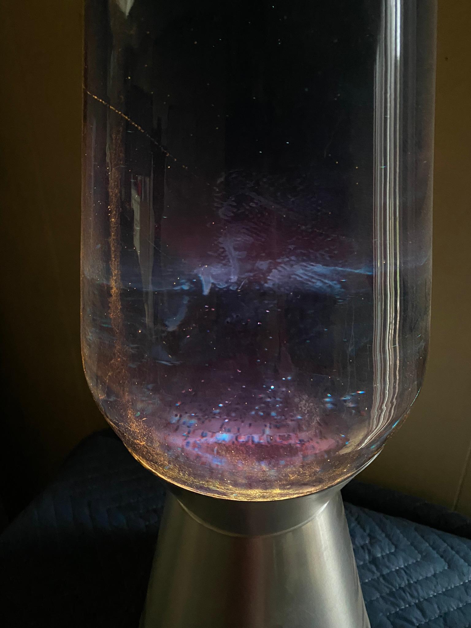 Giant Sized Blue Sparkle Lava Lamp