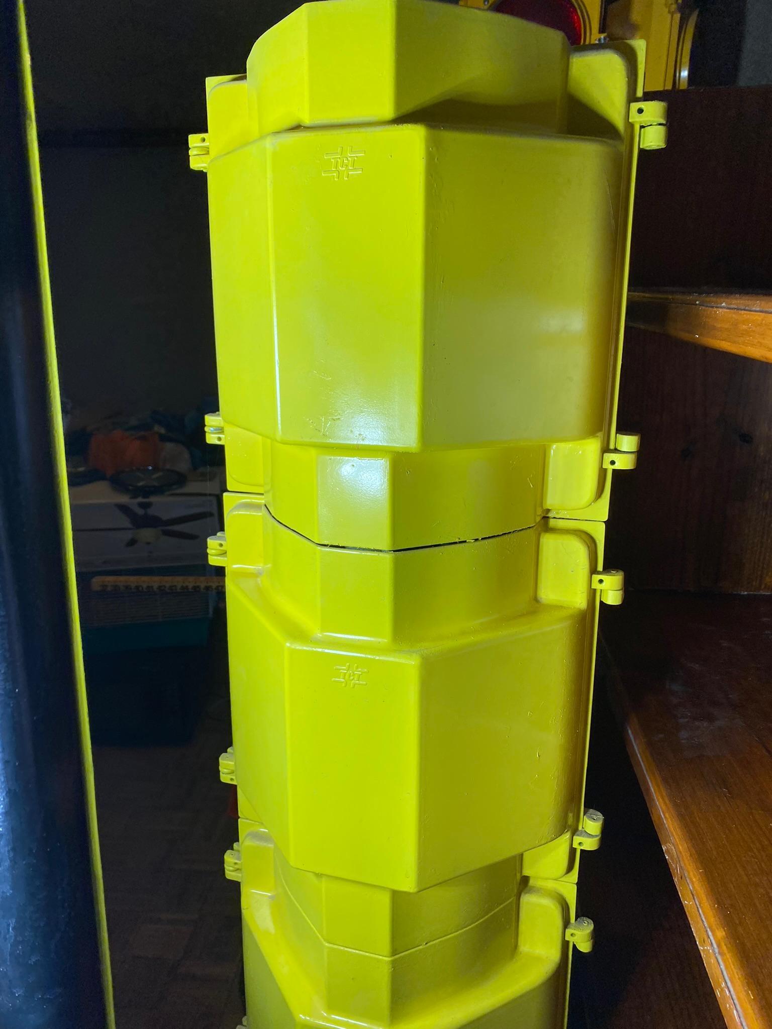 Vintage Traffic Stop Light on Stand with Swivel - Lights Up!