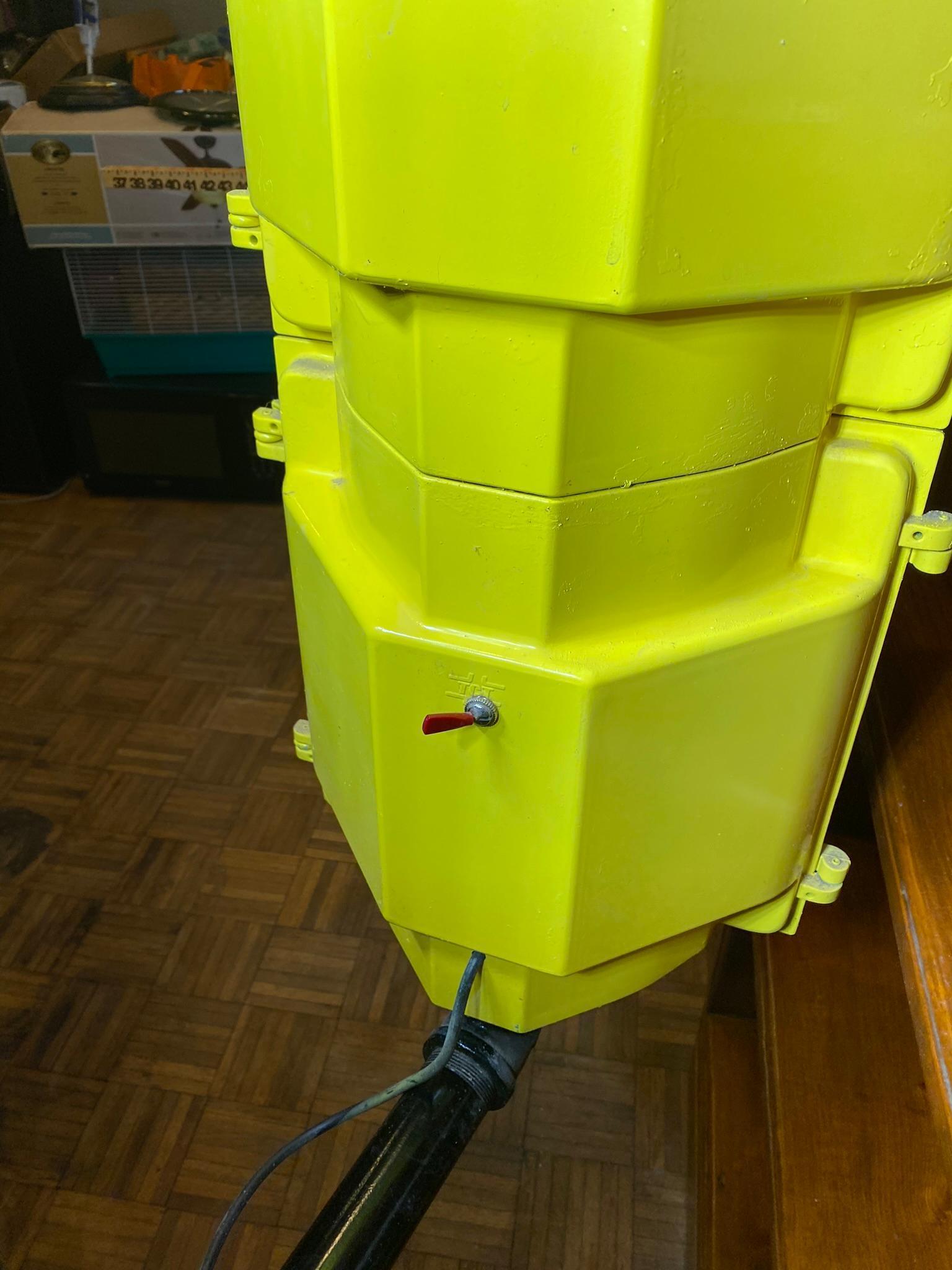 Vintage Traffic Stop Light on Stand with Swivel - Lights Up!