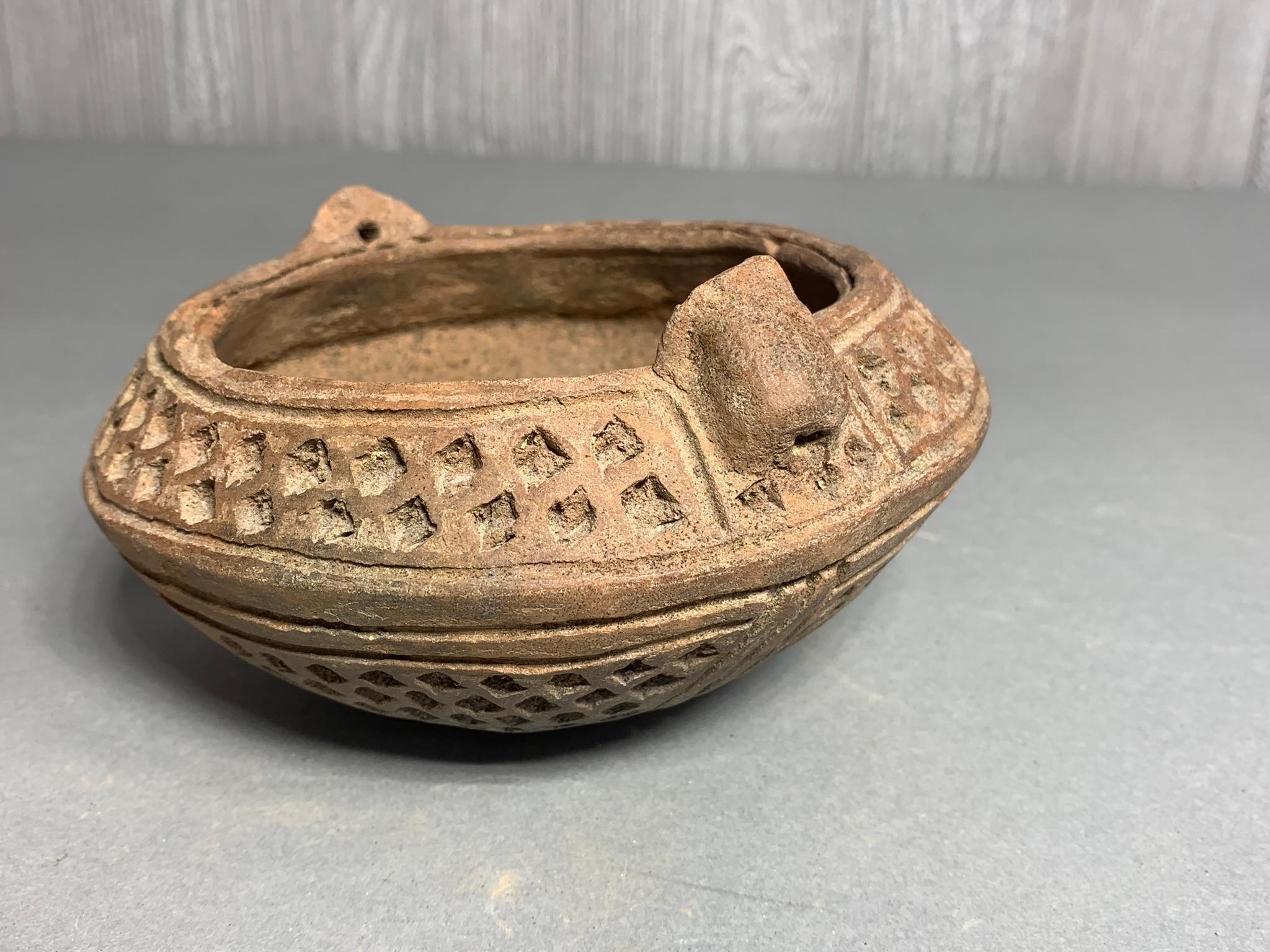 Unusual Pre Columbian Incised Bowl Columbia