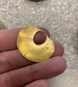 Pre Columbian Solid Gold Nose Ornament 3.15 Grams