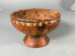 Pre Columbian Painted Small Footed Bowl Columbia