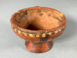 Pre Columbian Painted Small Footed Bowl Columbia