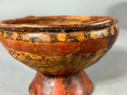 Pre Columbian Painted Small Footed Bowl Columbia