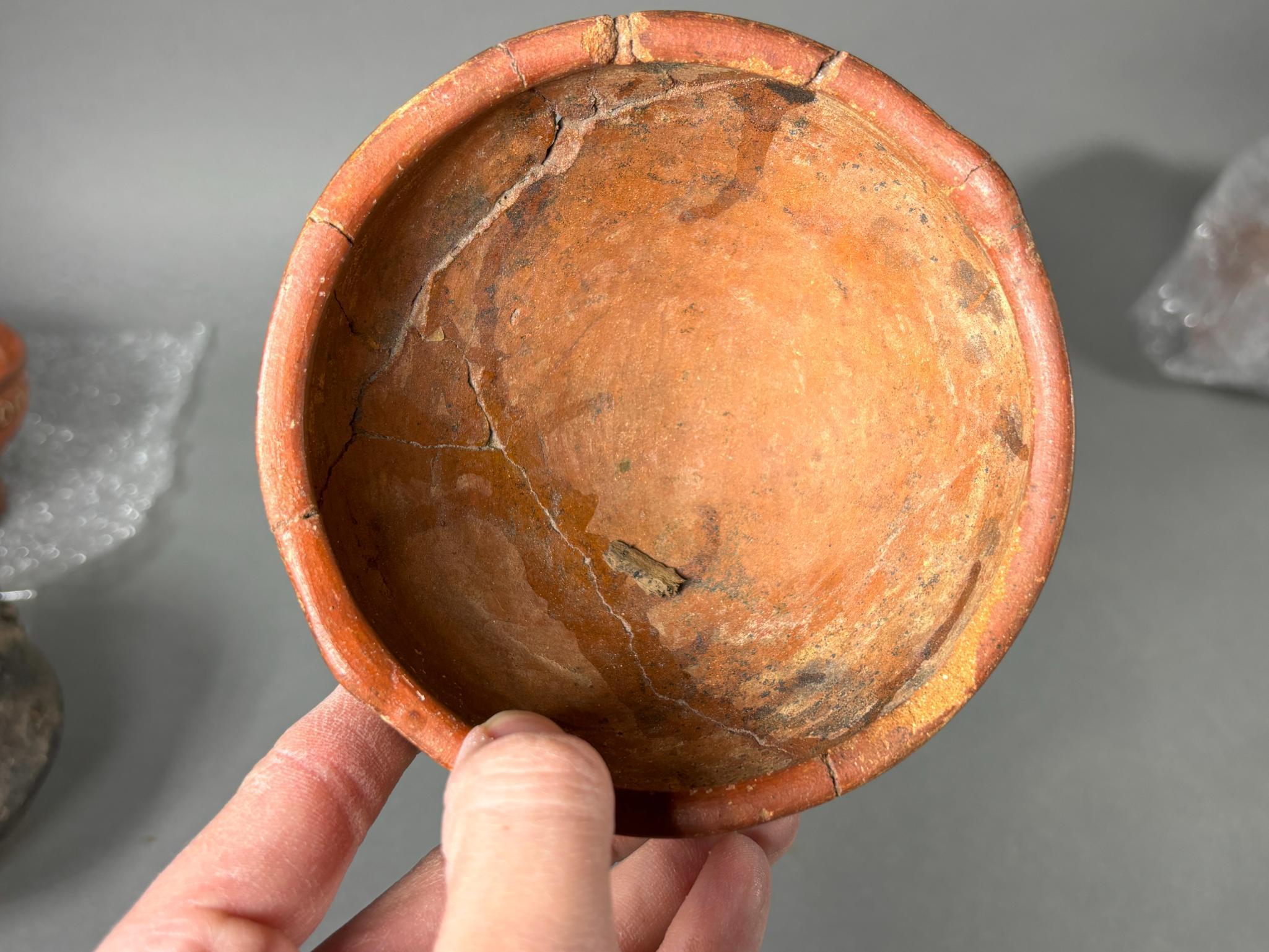 Pre Columbian Painted Small Footed Bowl Columbia