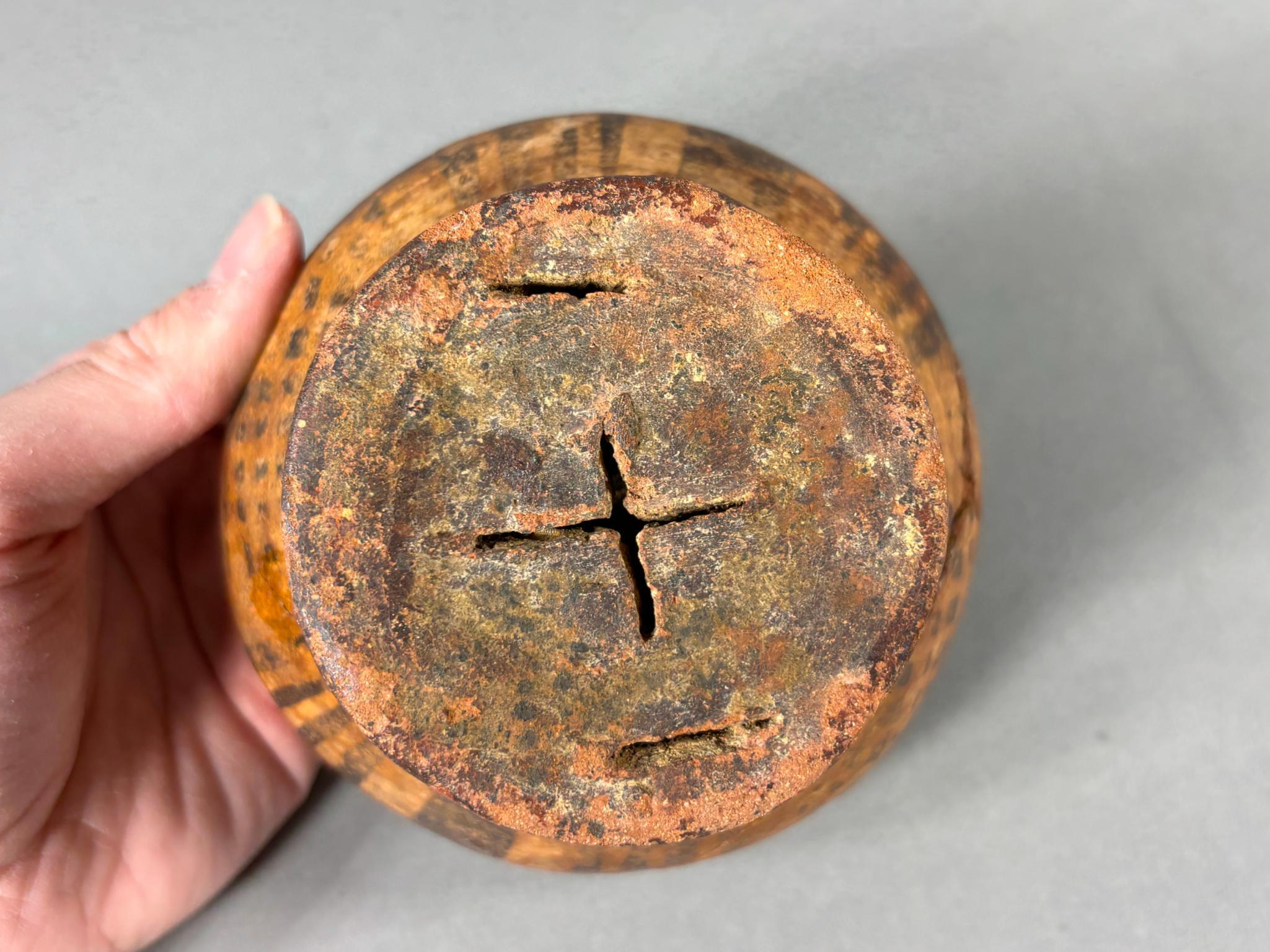Pre Columbian Painted Small Footed Bowl Columbia