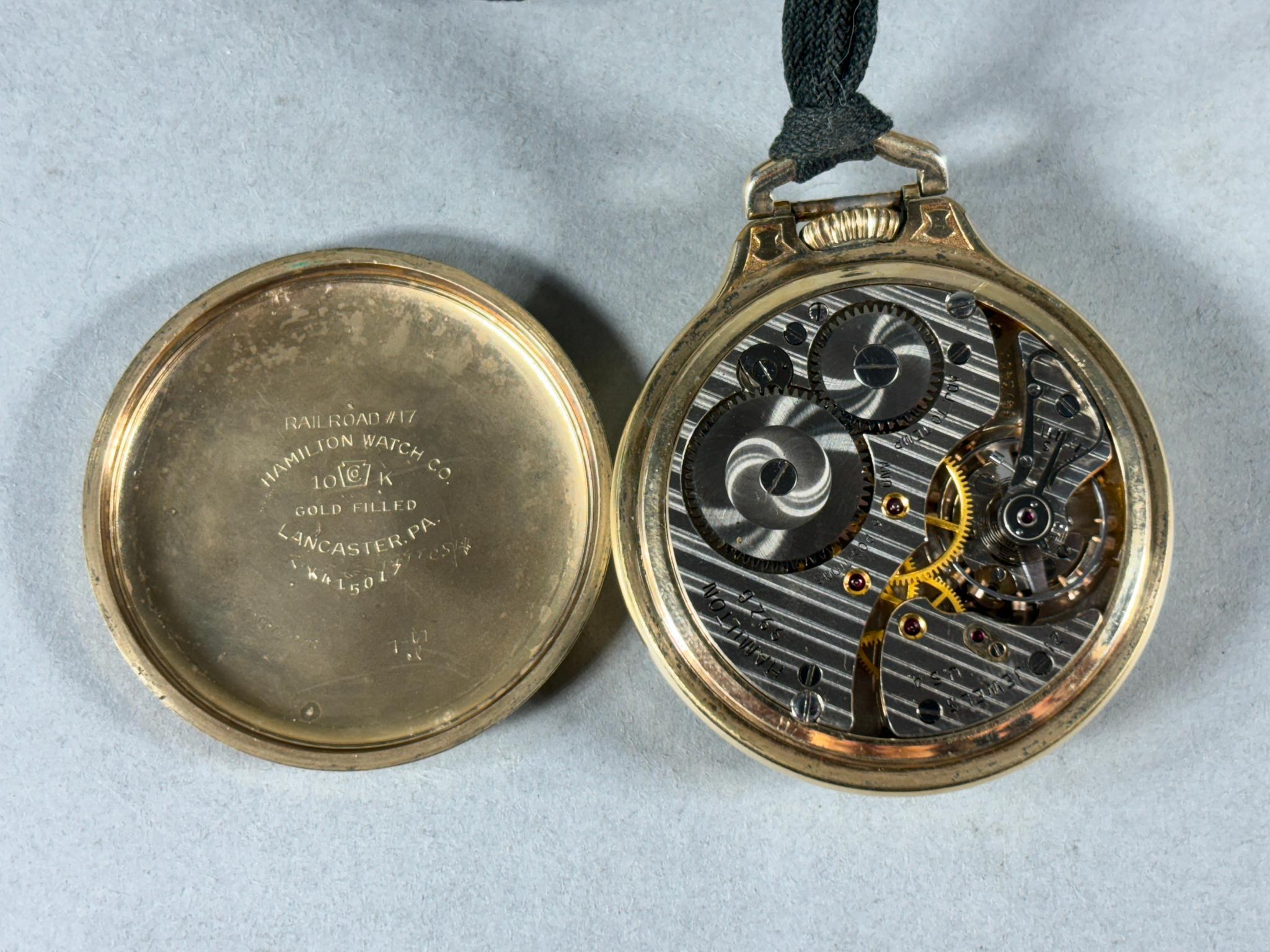 Hamilton Railway Special Pocket Watch Runs 992B 16 size 21H