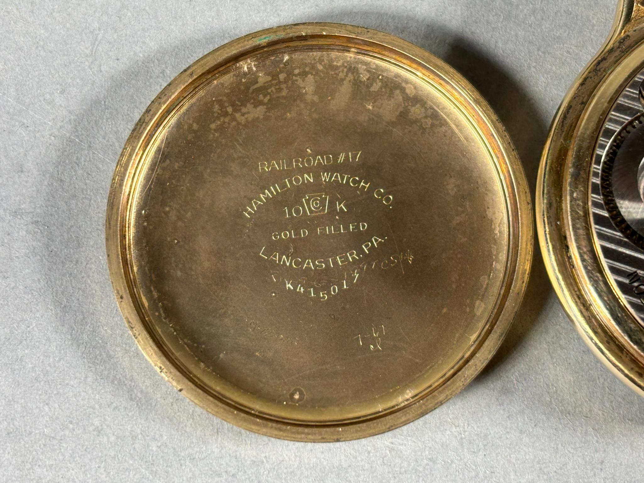 Hamilton Railway Special Pocket Watch Runs 992B 16 size 21H