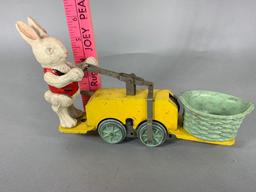 Lionel Pre-War Peter Rabbit Easter Bunny Hand Car with Flanged Wheels